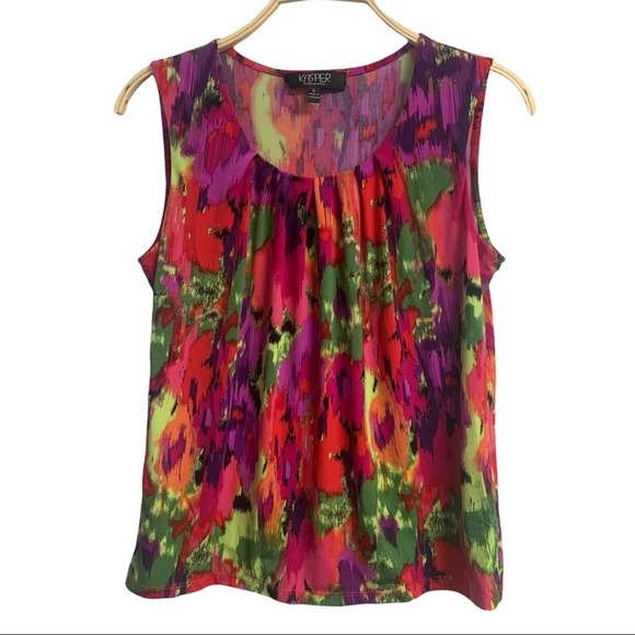 Kasper Seperates Sleeveless floral blouse - Picture 5 of 5
